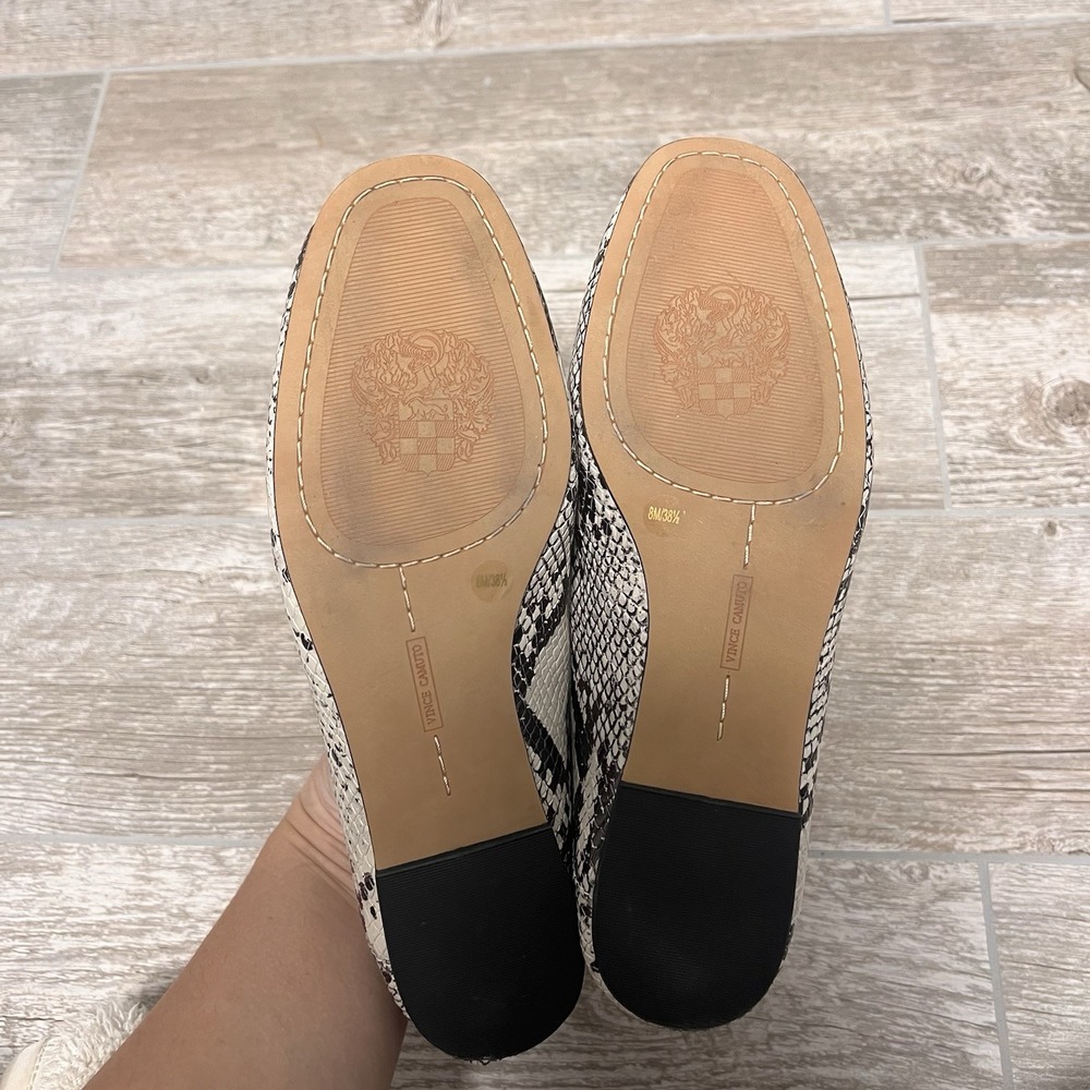 NEW Women's Vince Camuto Perenna Seashell Multi Tuscon Snake loafers In Size 8 - Picture 8 of 9